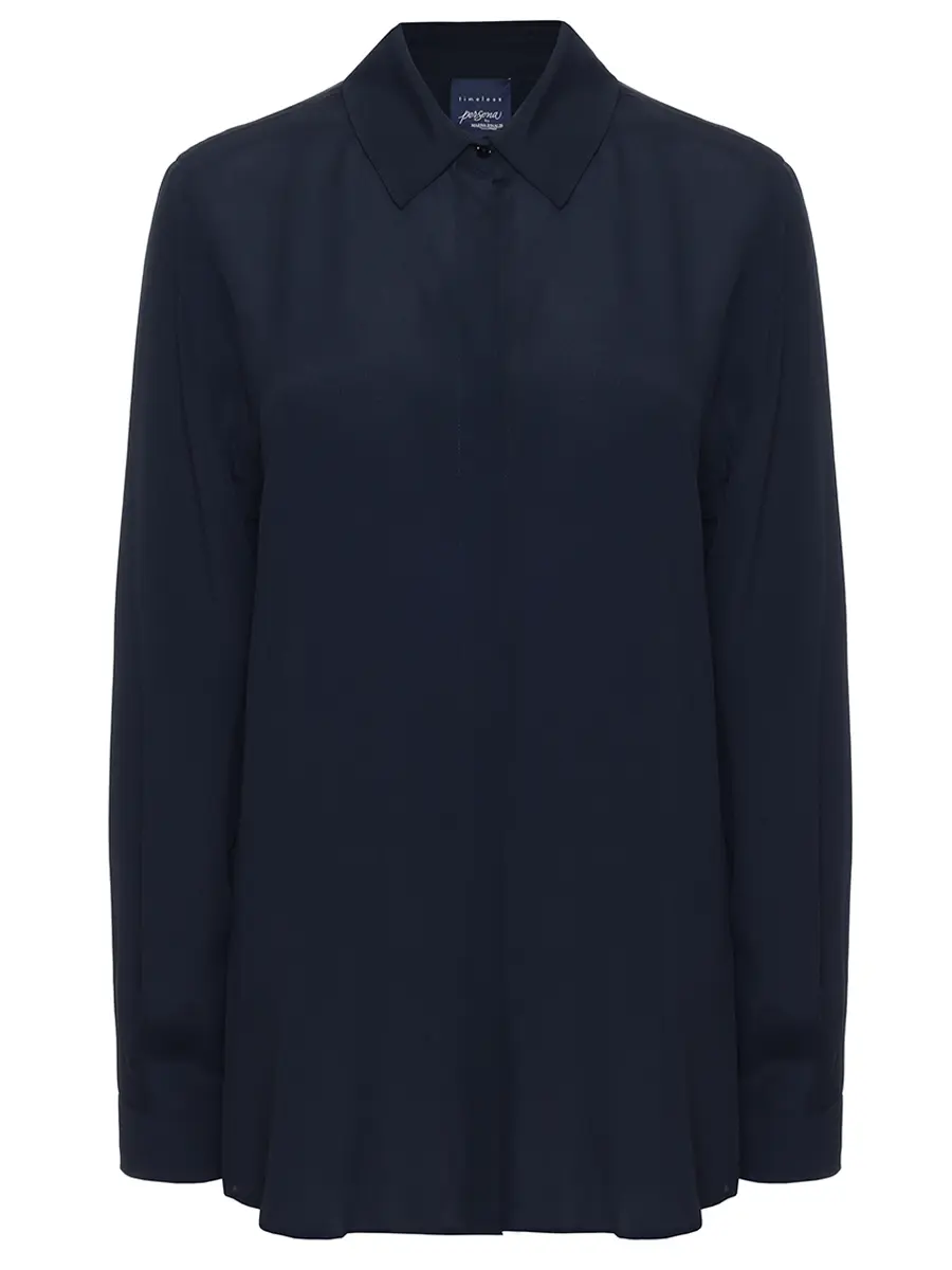 Блуза однотонная