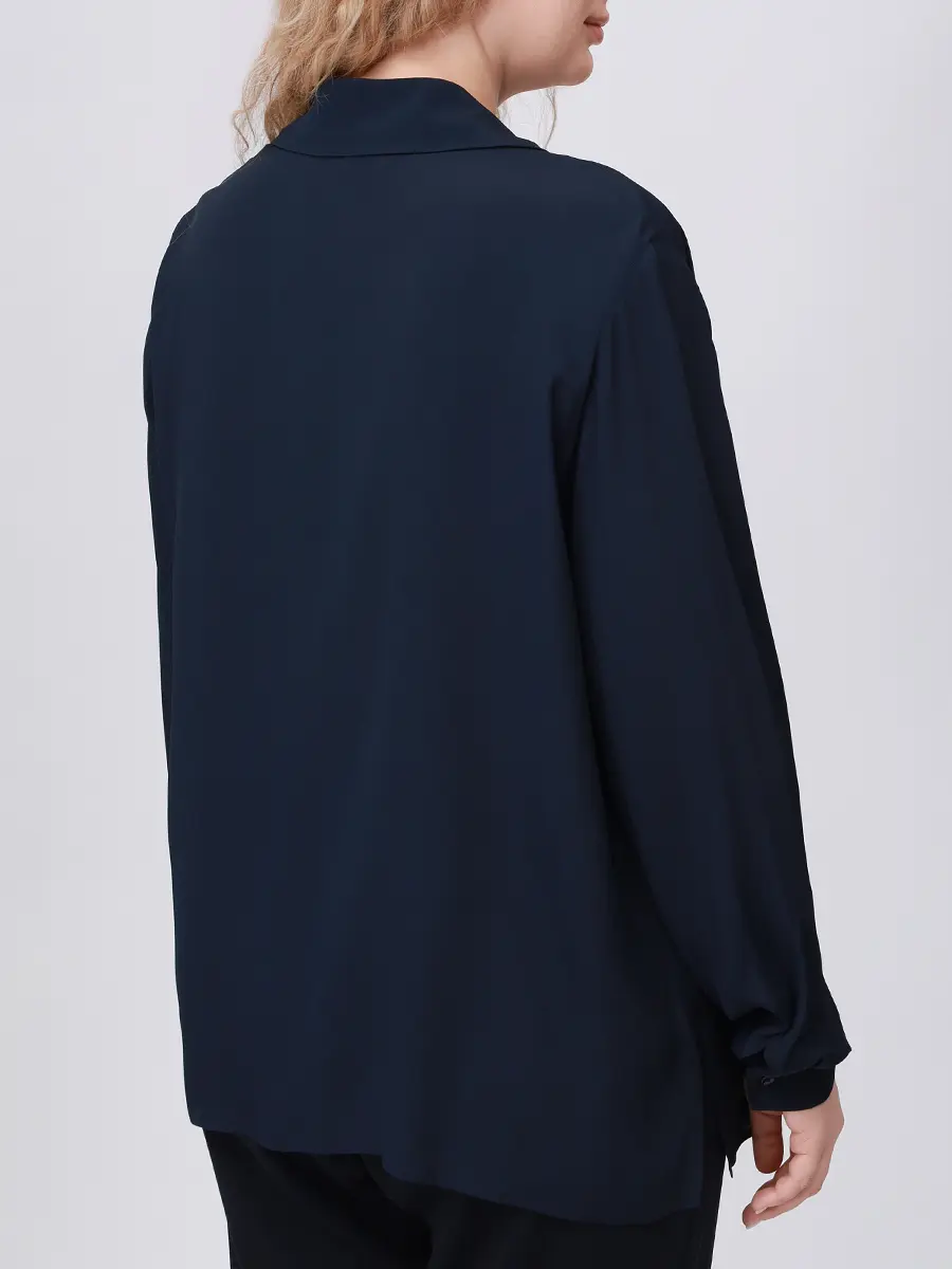 Блуза однотонная