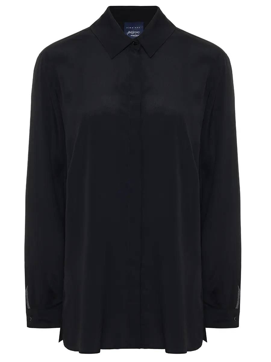 Блуза однотонная