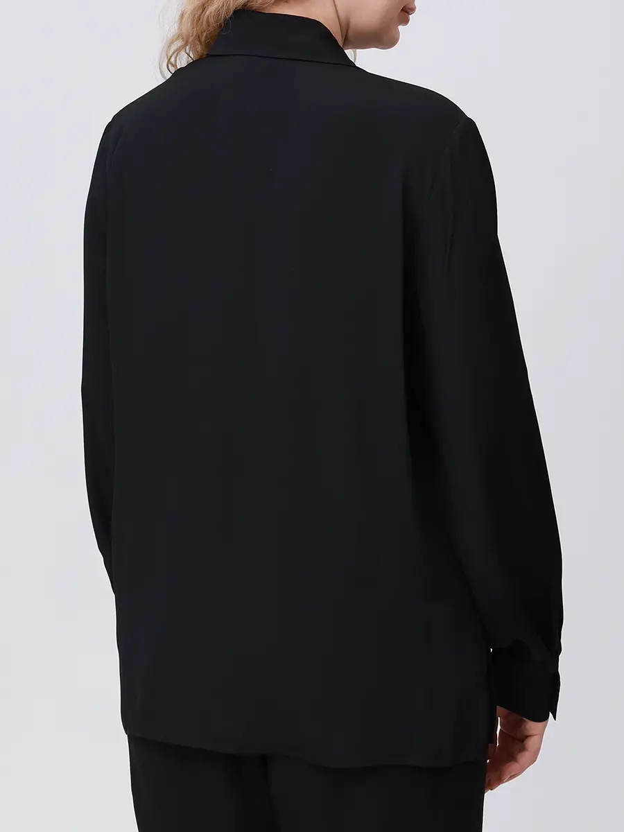 Блуза однотонная