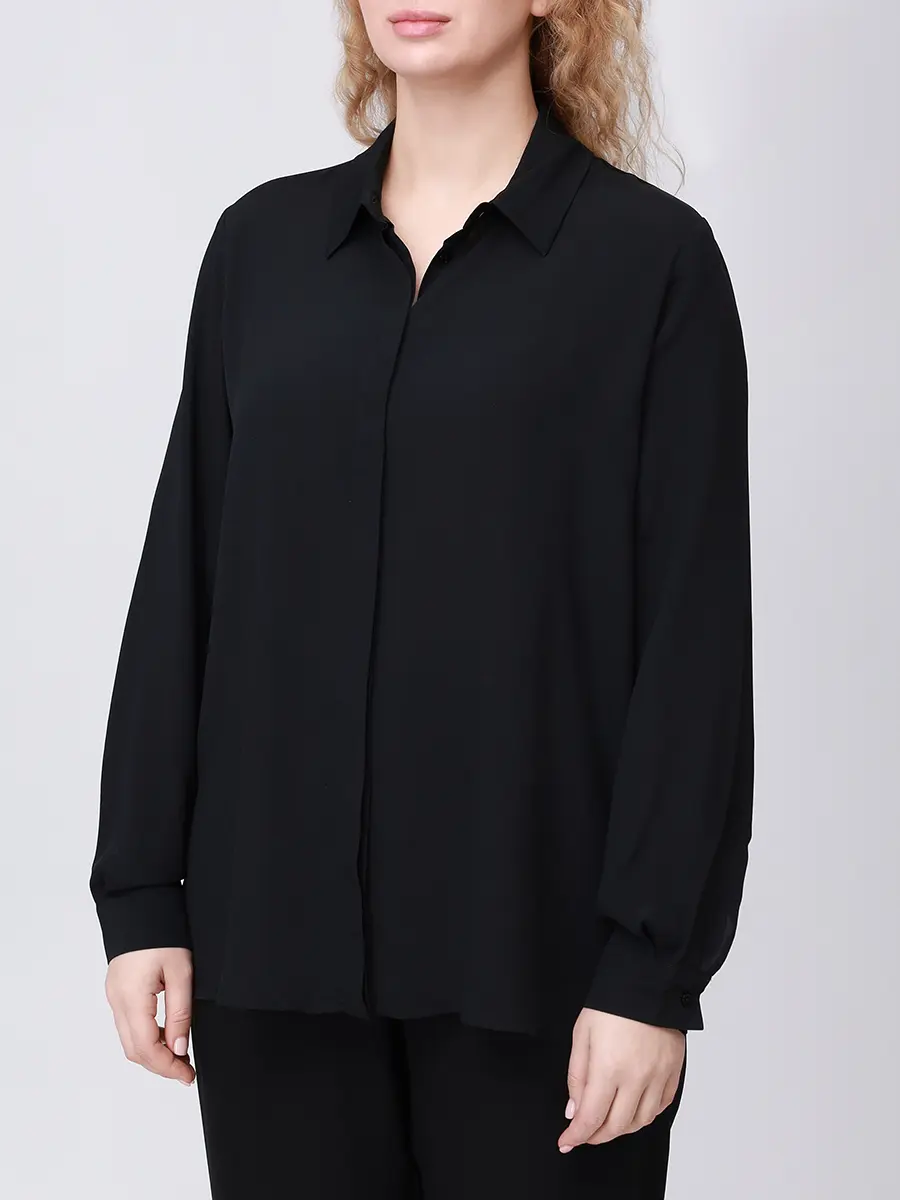 Блуза однотонная