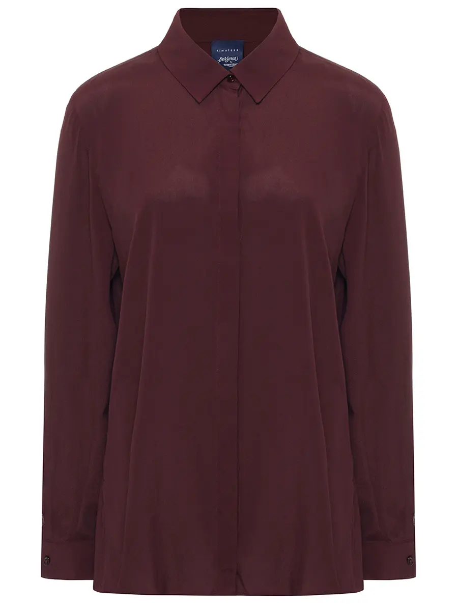 Блуза однотонная