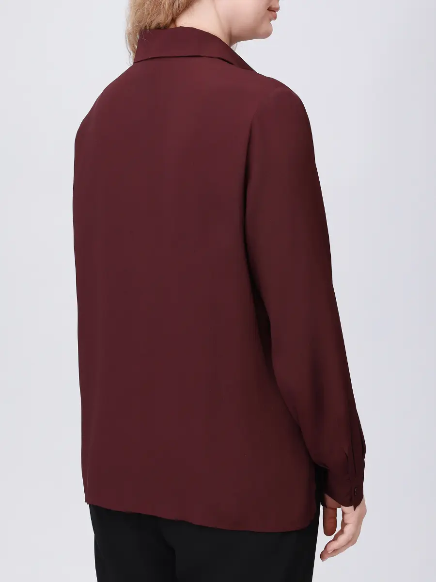 Блуза однотонная