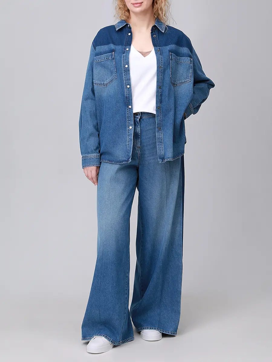 Рубашка джинсовая