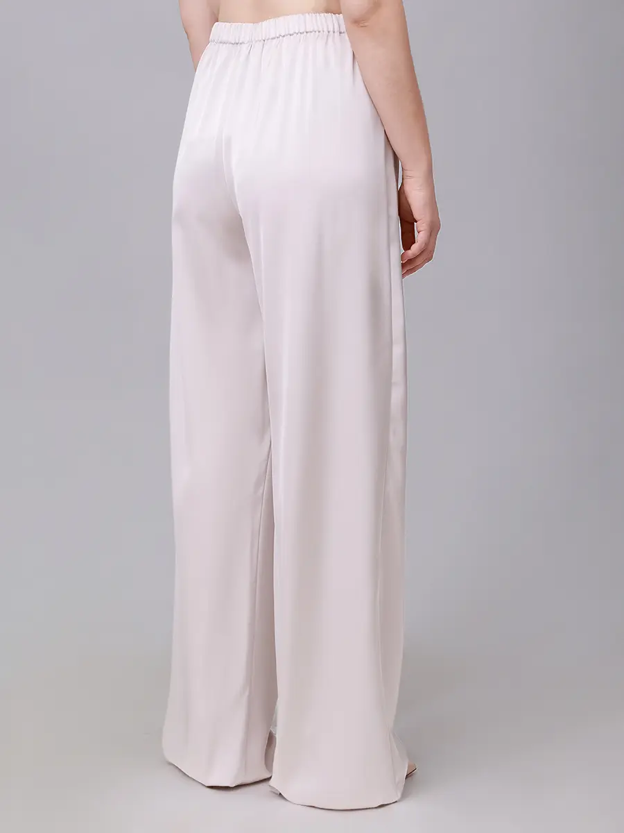 Брюки атласные