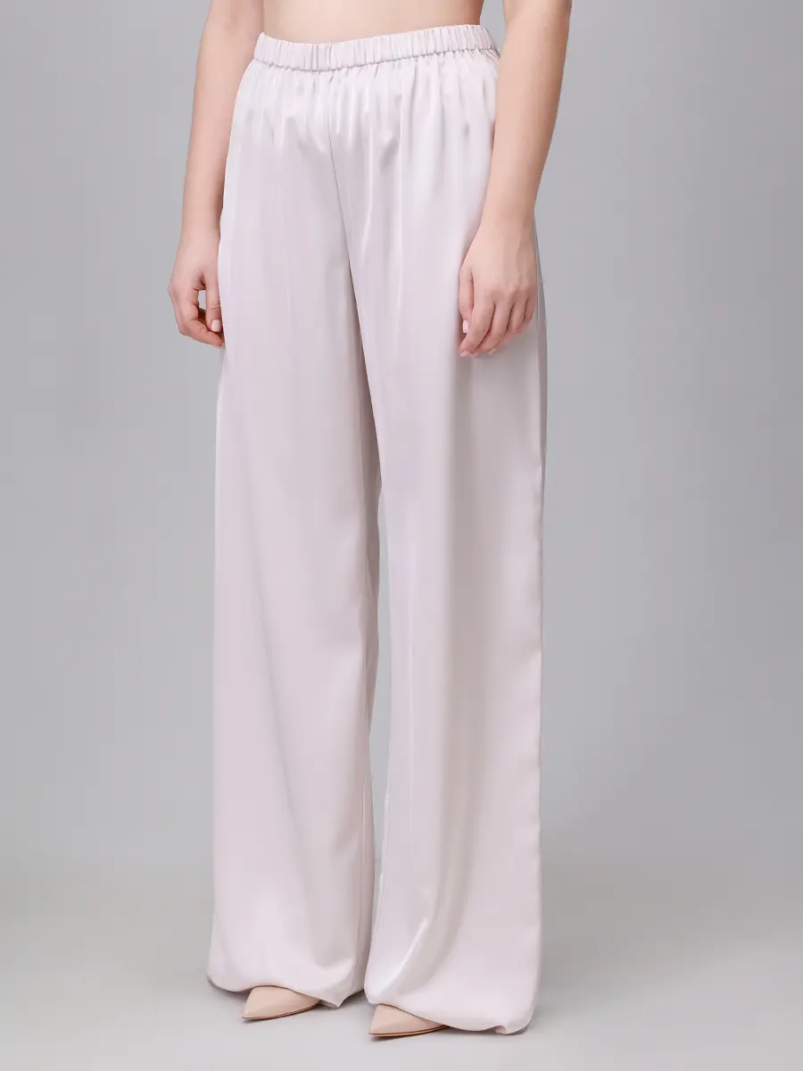 Брюки атласные