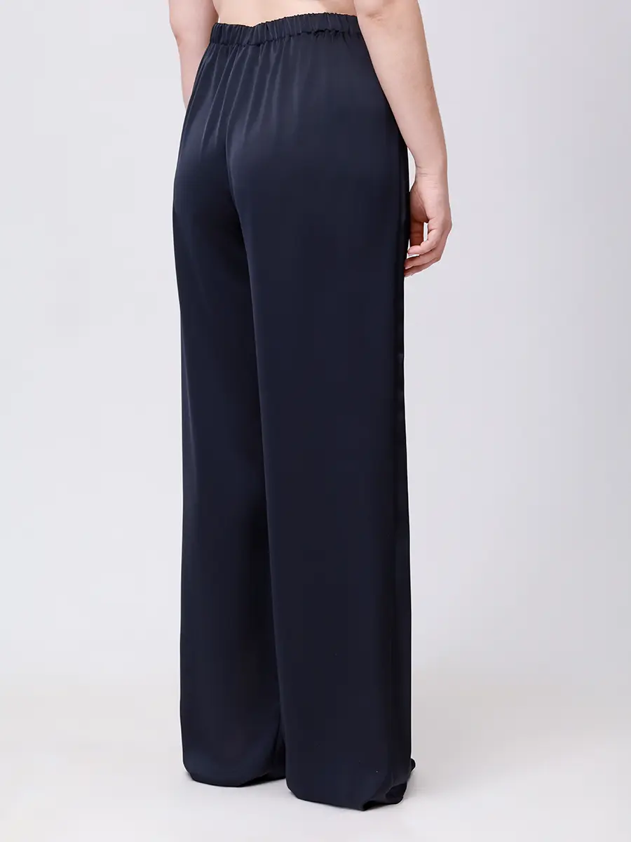 Брюки атласные