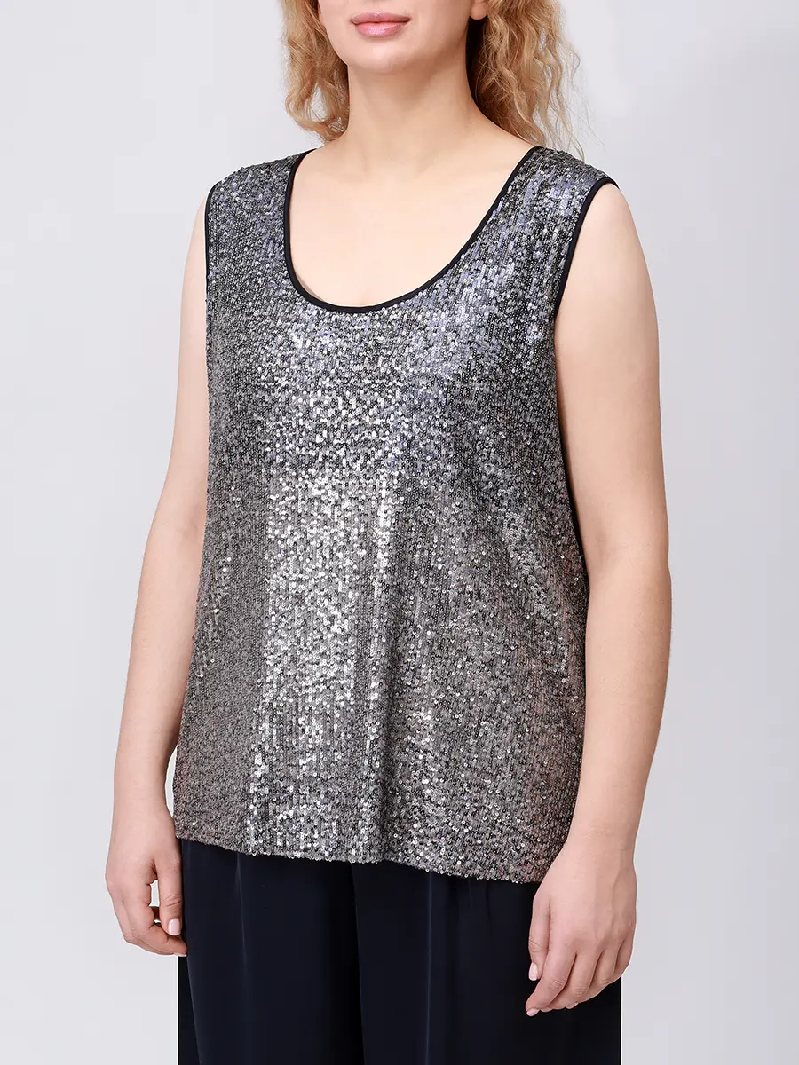 Топ с пайетками