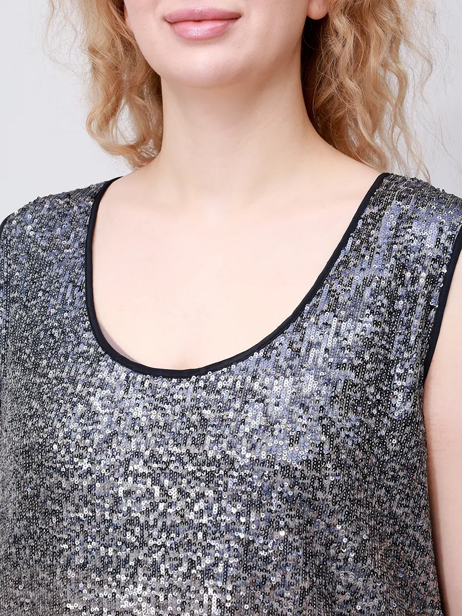 Топ с пайетками