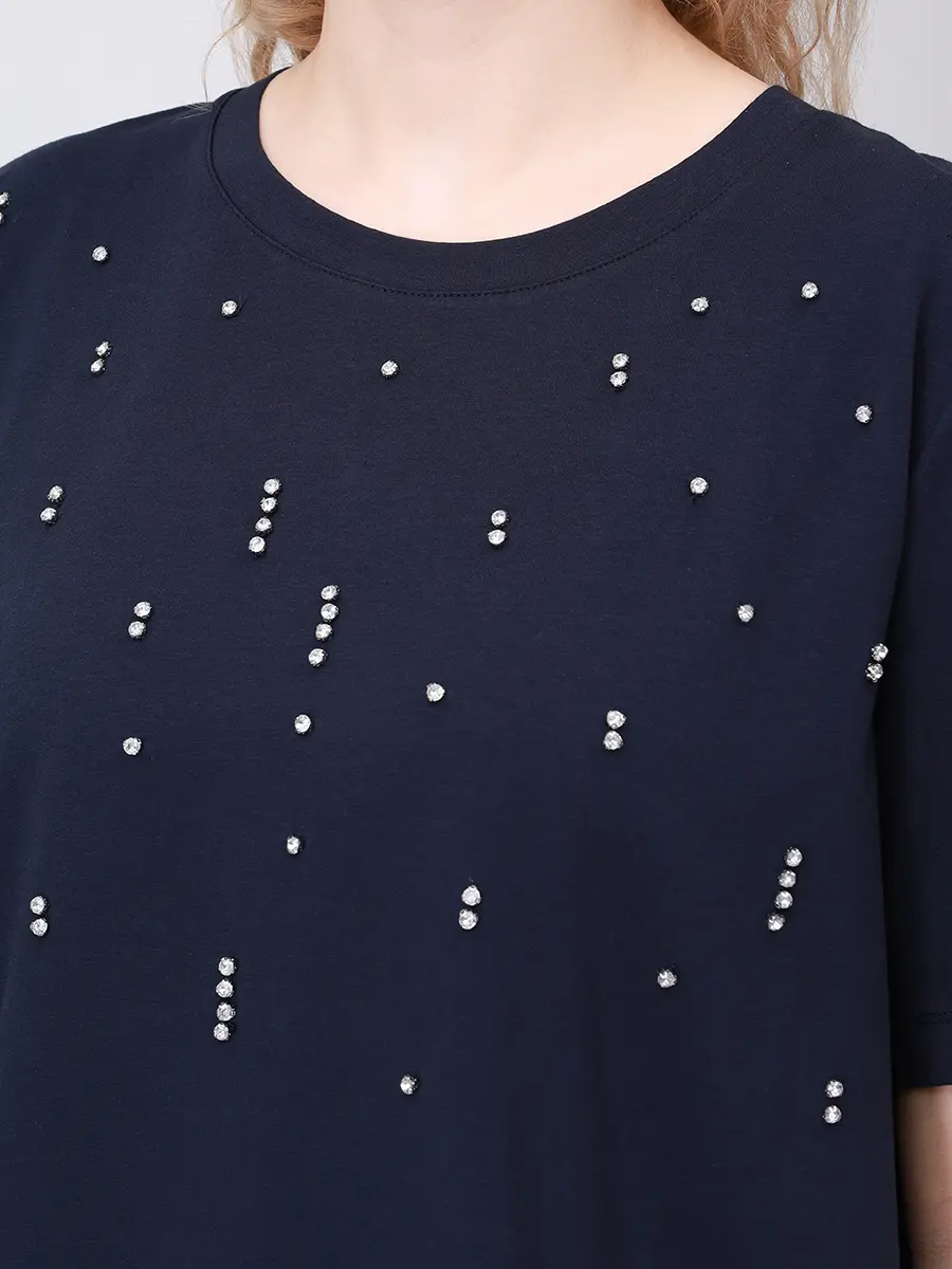 Футболка с кристаллами