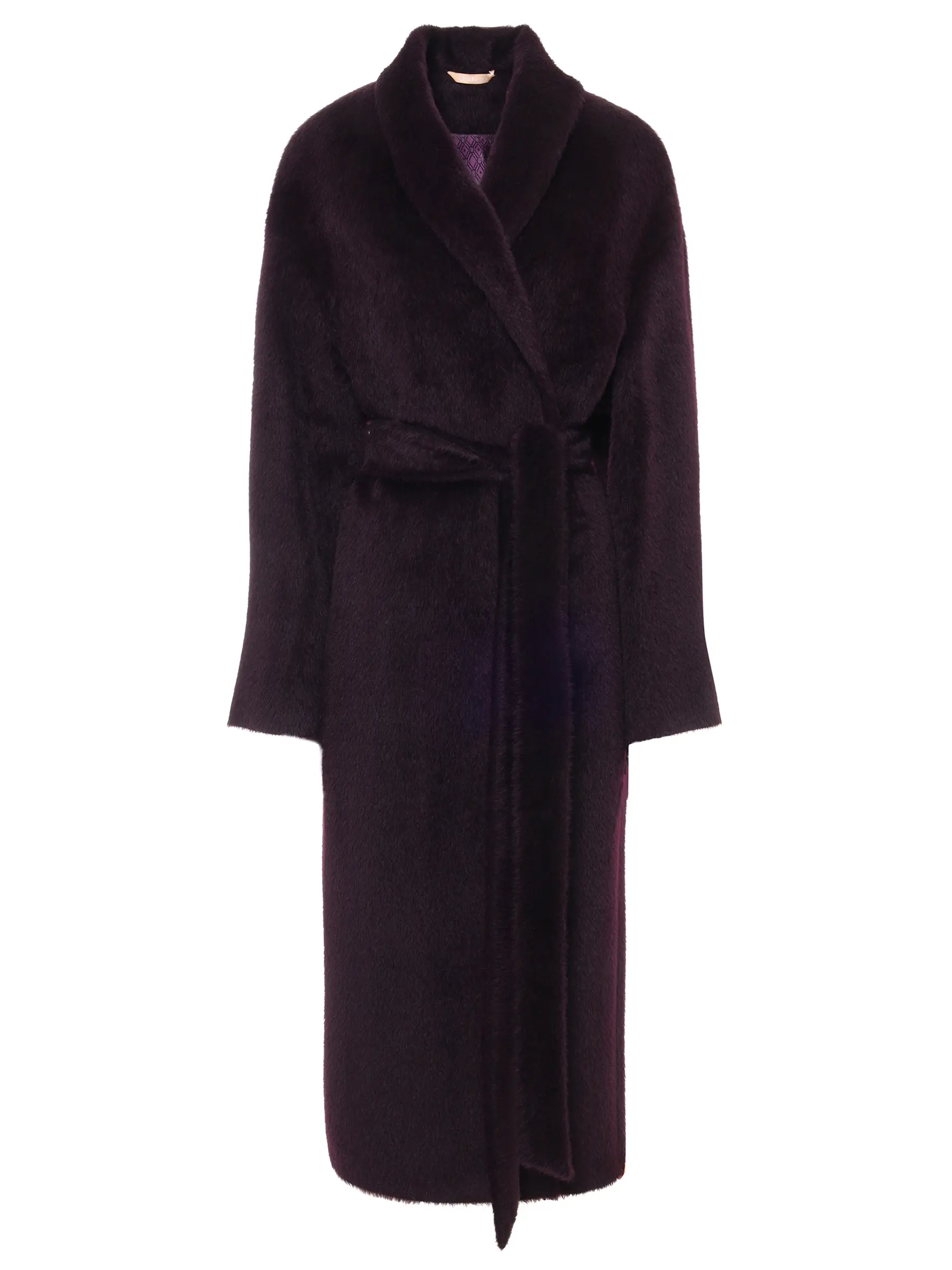 Пальто из шерсти альпака