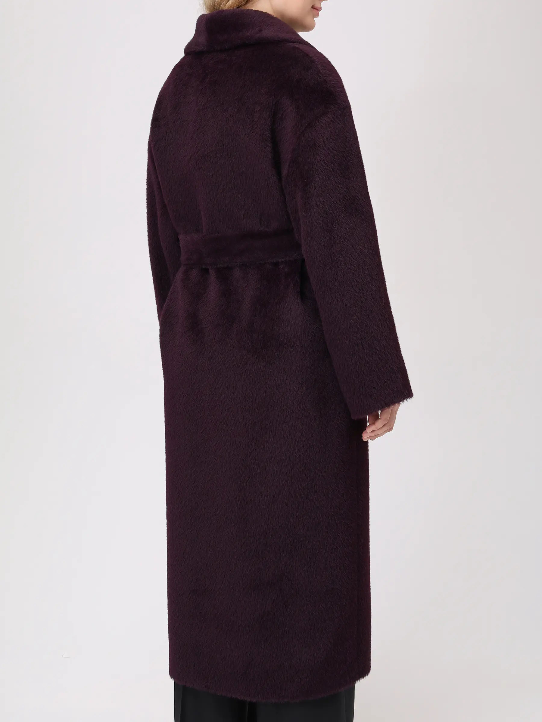 Пальто из шерсти альпака