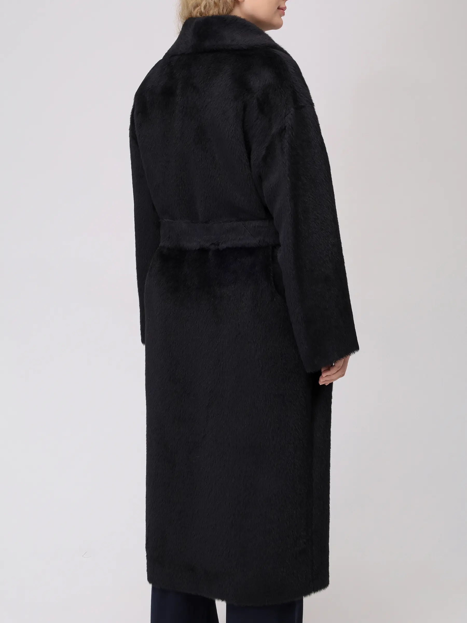 Пальто из шерсти альпака