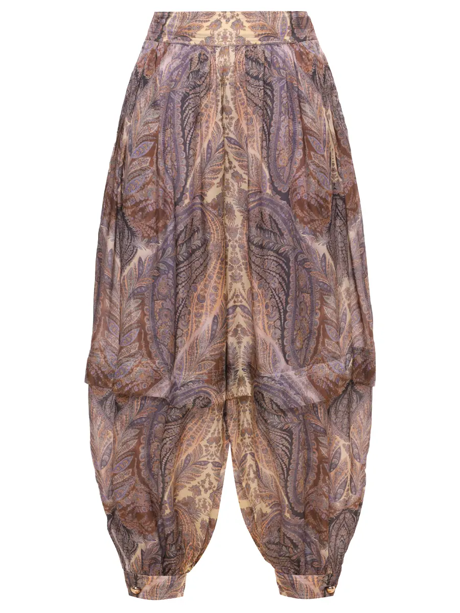 Брюки шелковые