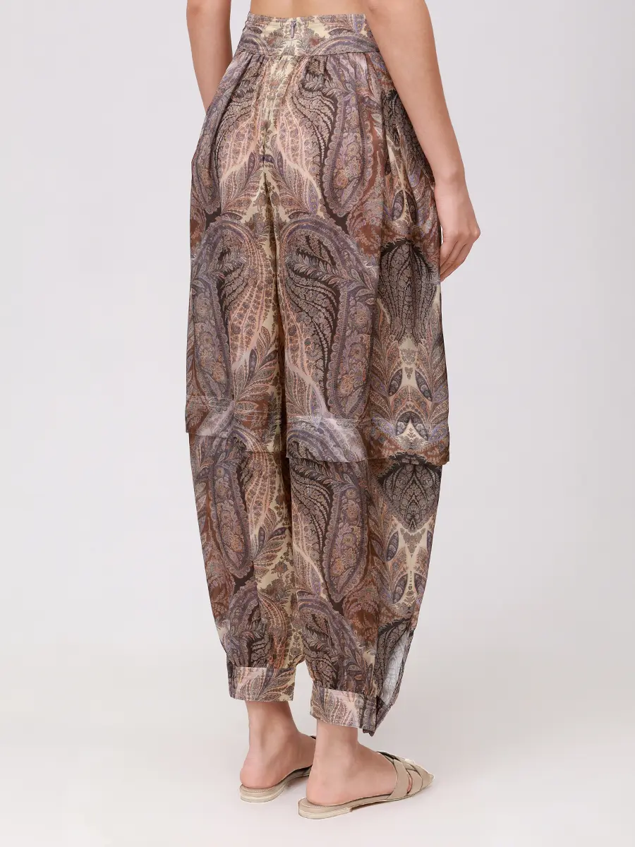 Брюки шелковые