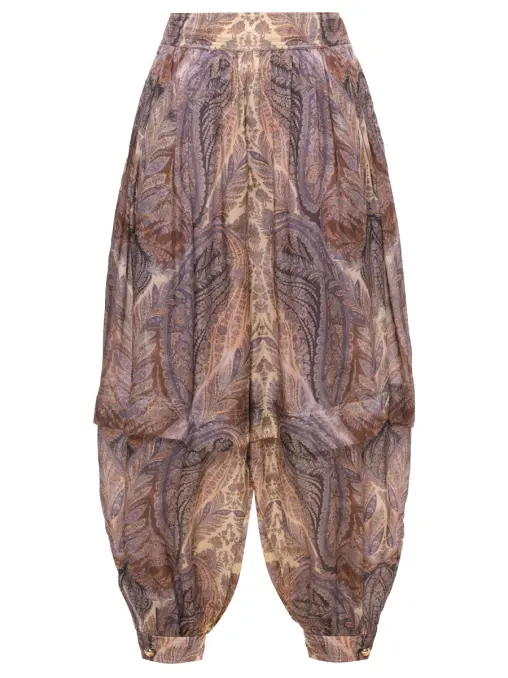 Брюки шелковые ZIMMERMANN