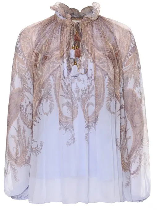 Блуза из вискозы ZIMMERMANN