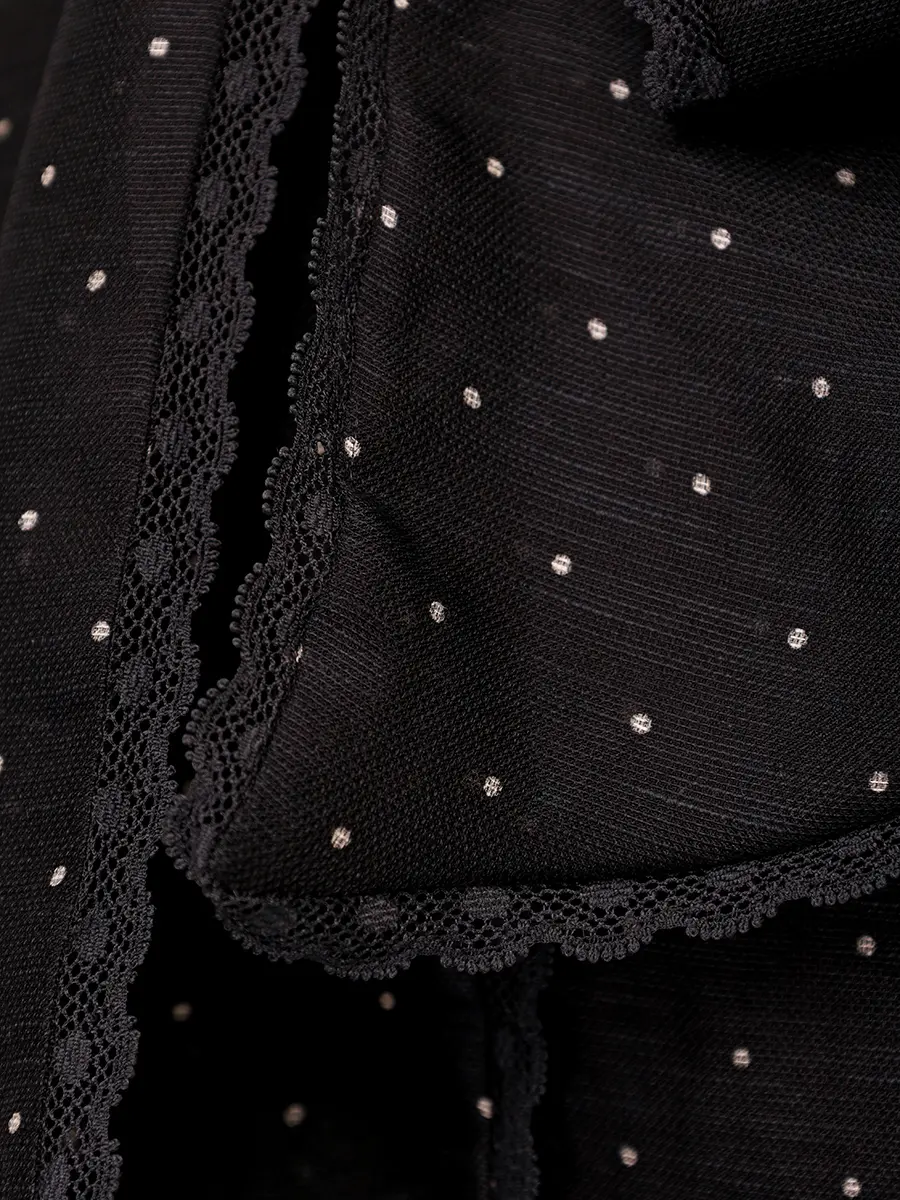 Блуза из шелка и льна