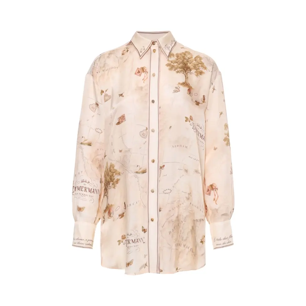 Рубашка с принтом