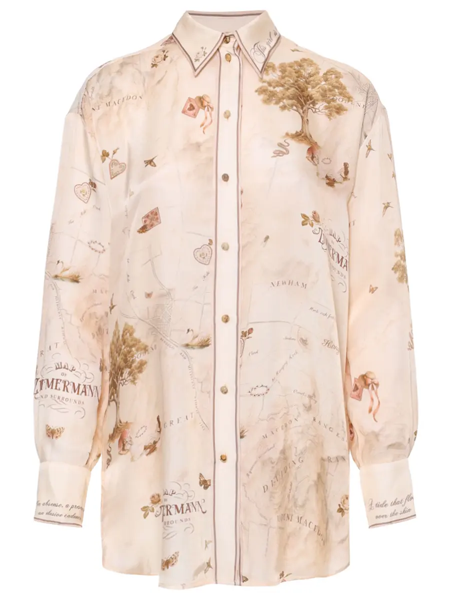 Рубашка с принтом