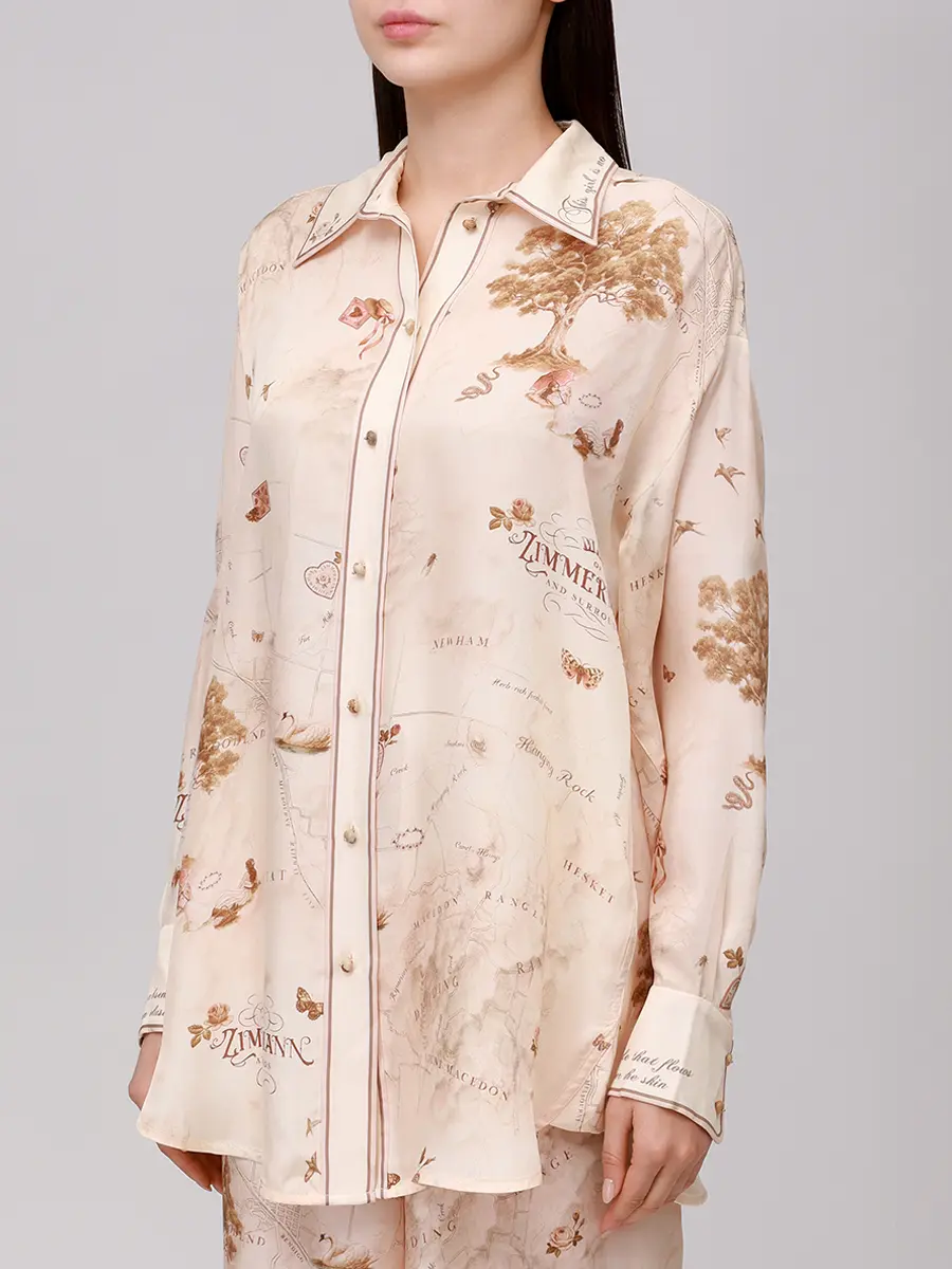 Рубашка с принтом