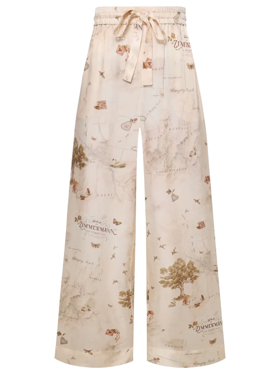 Брюки с принтом