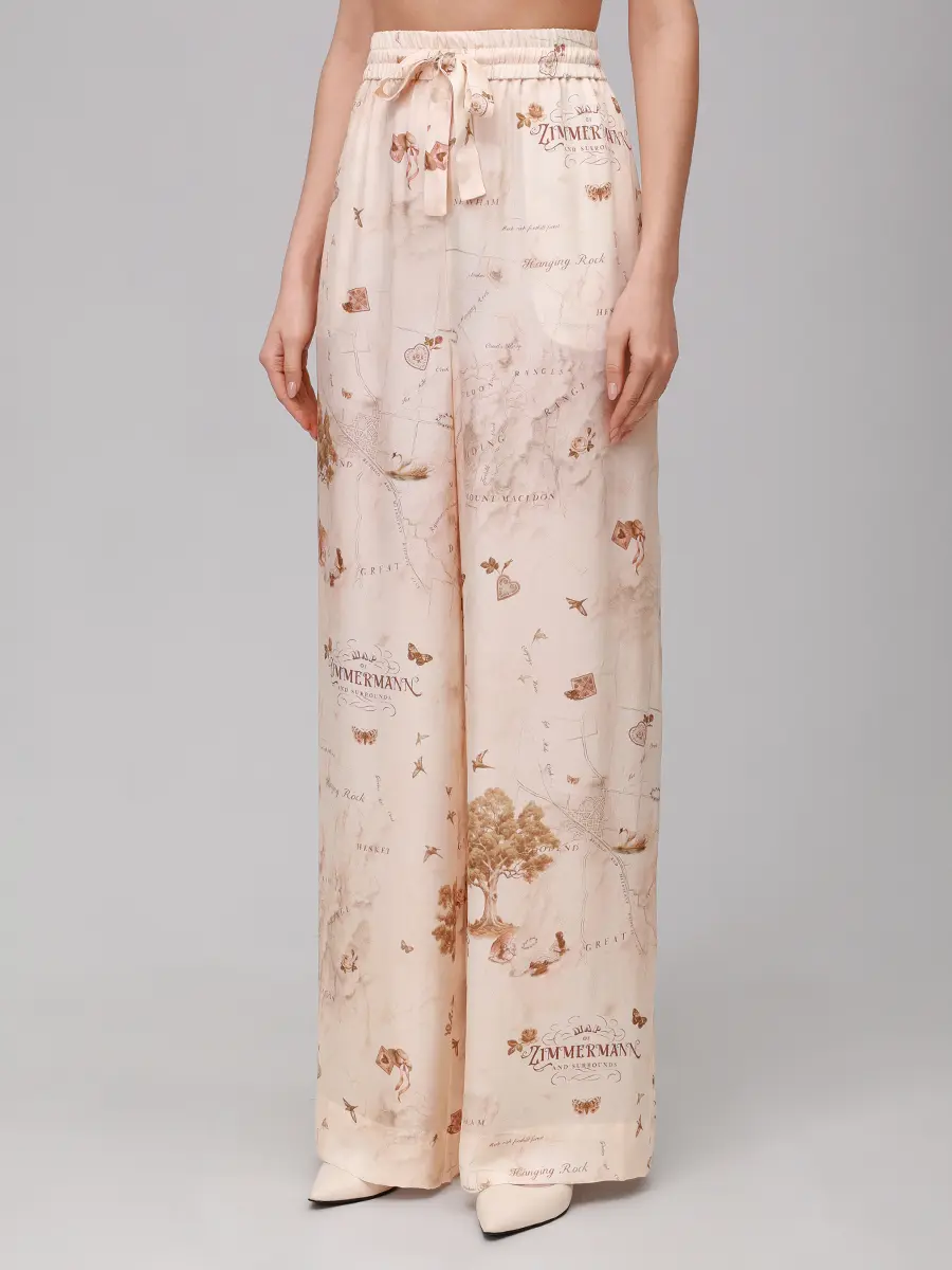 Брюки с принтом