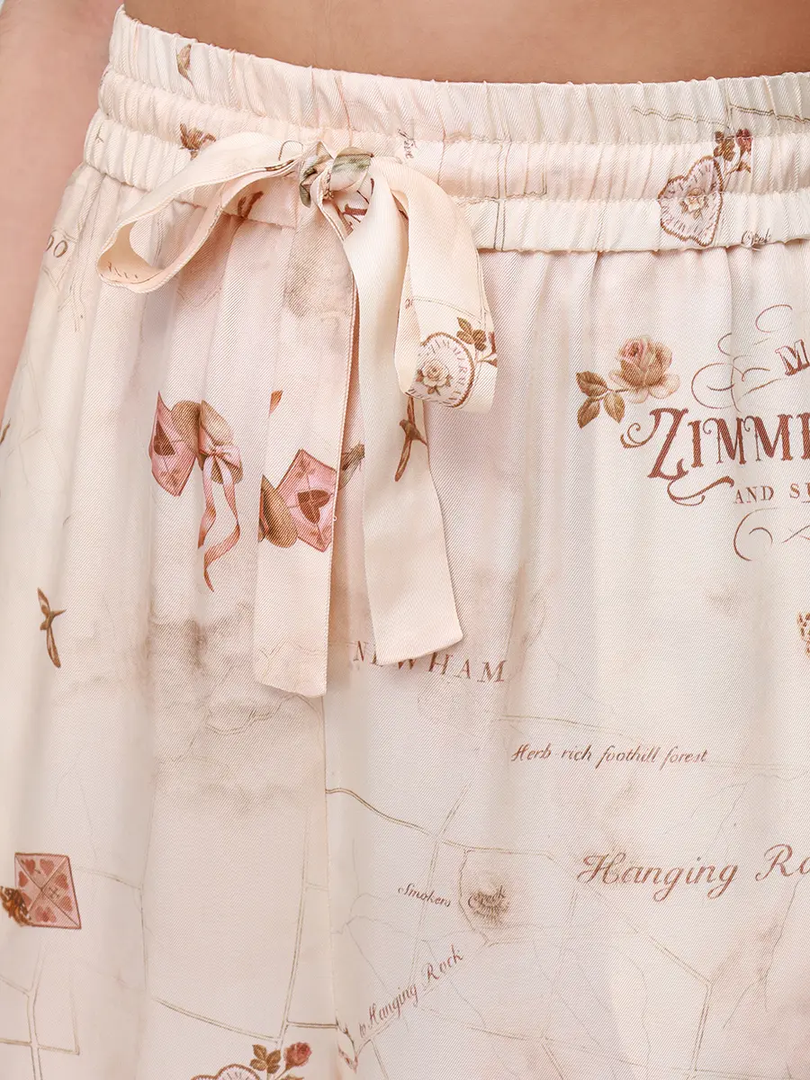 Брюки с принтом