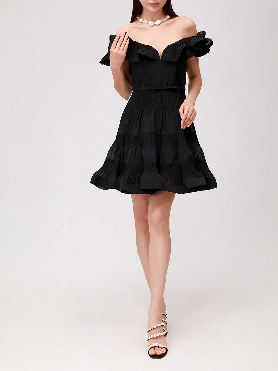 Платье однотонное