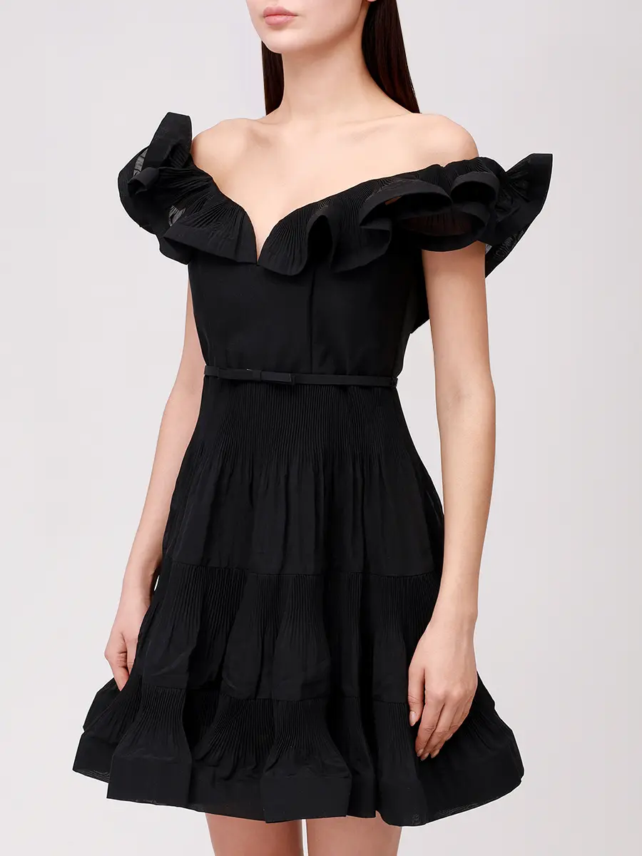 Платье однотонное