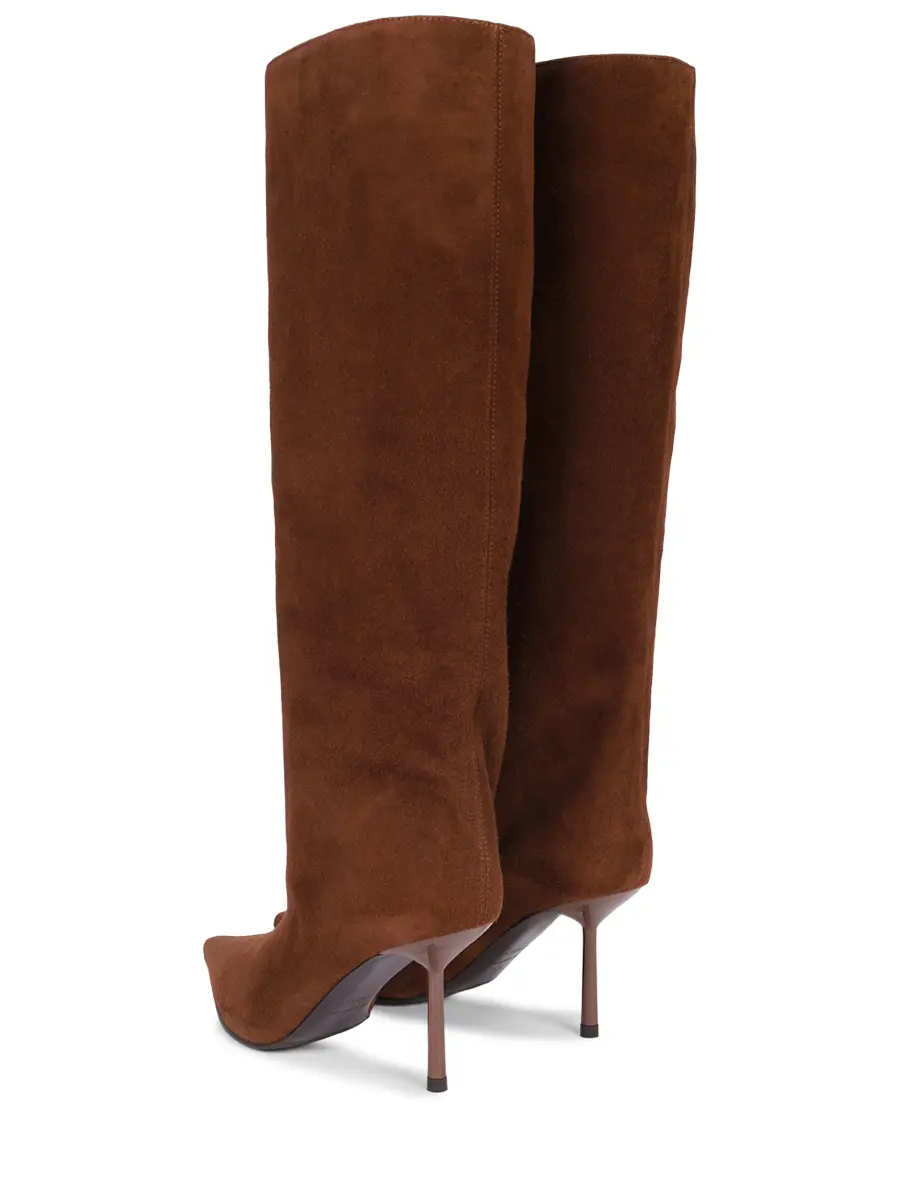 Сапоги замшевые