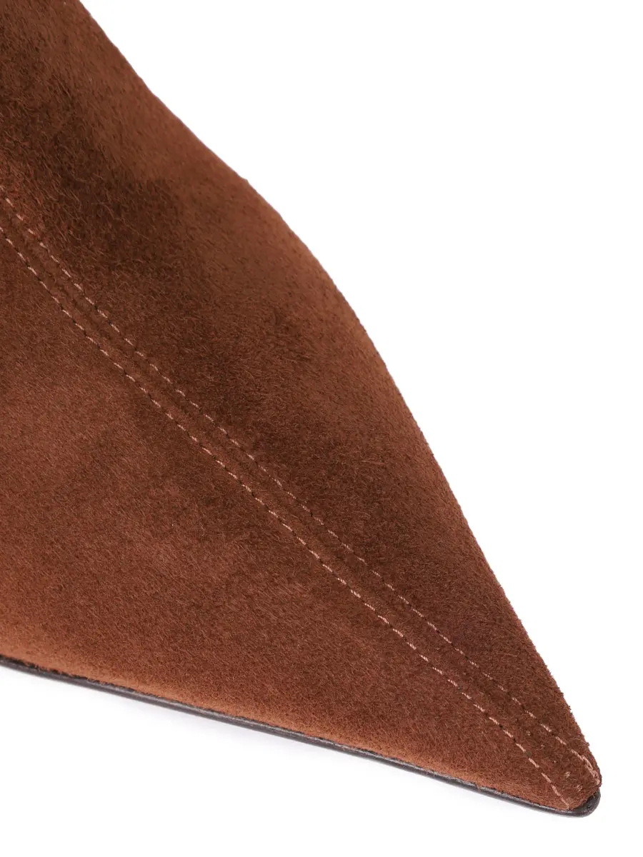 Сапоги замшевые