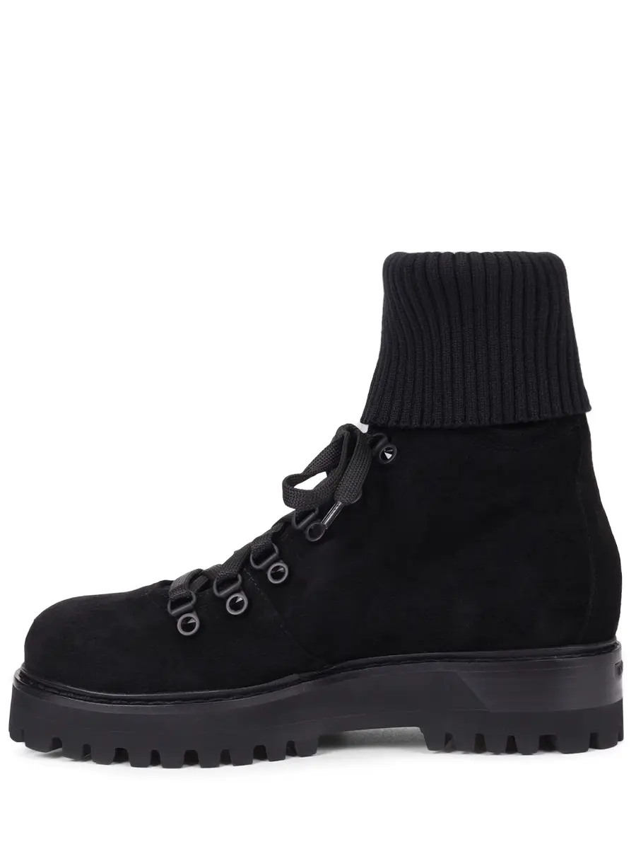 Ботинки замшевые