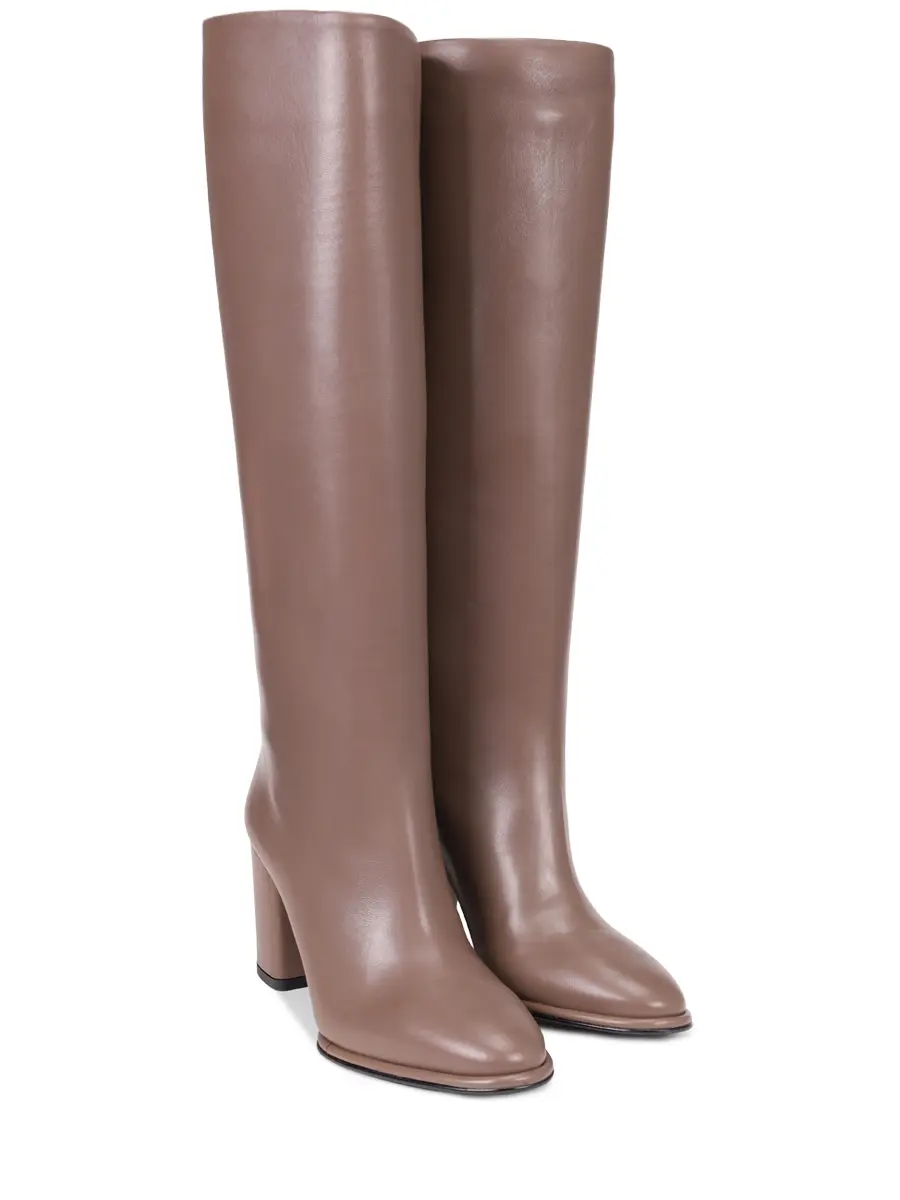 Сапоги кожаные