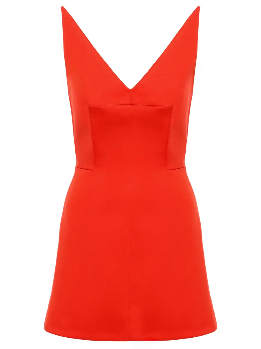 Платье однотонное