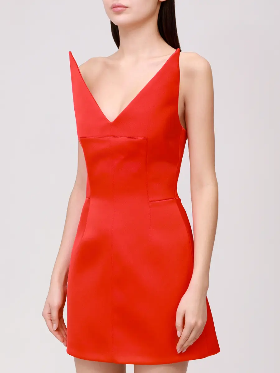 Платье однотонное