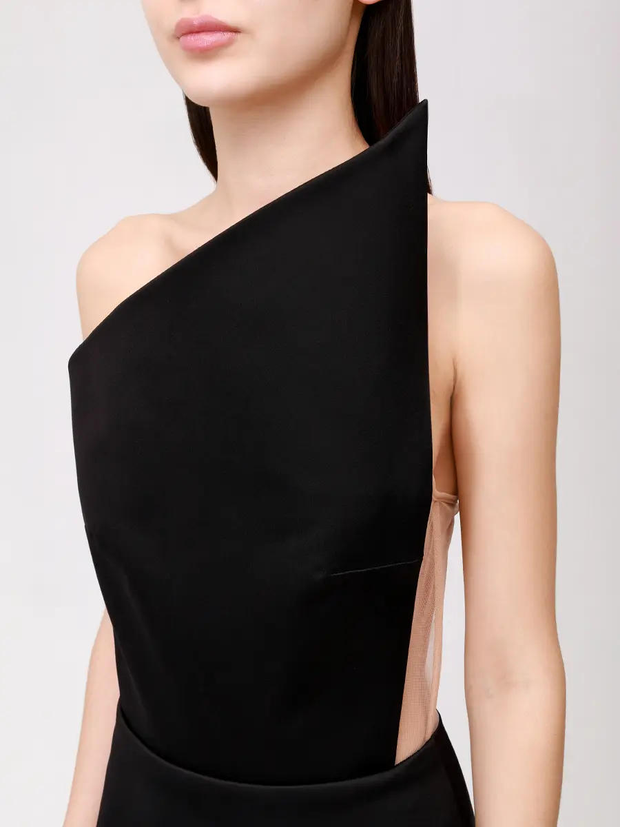 Платье однотонное