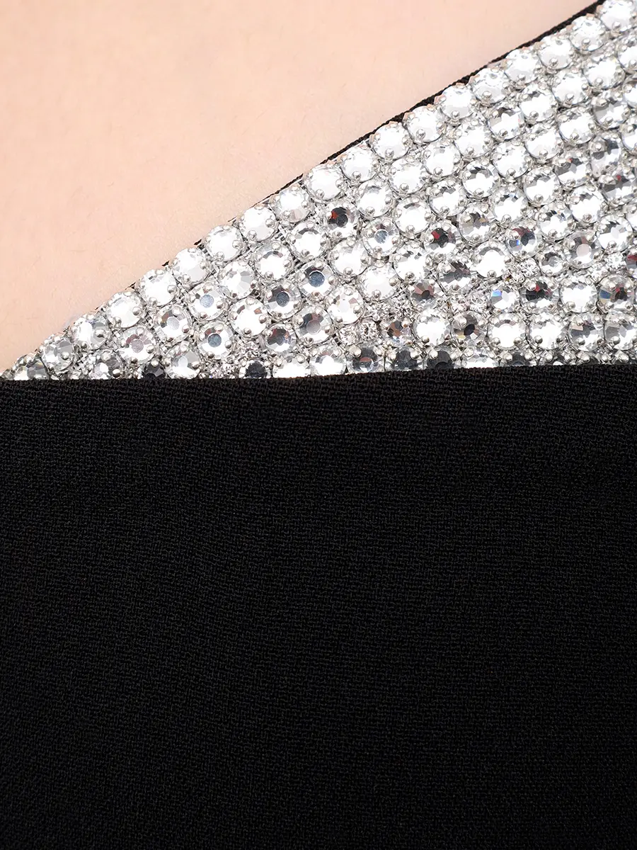 Платье со стразами