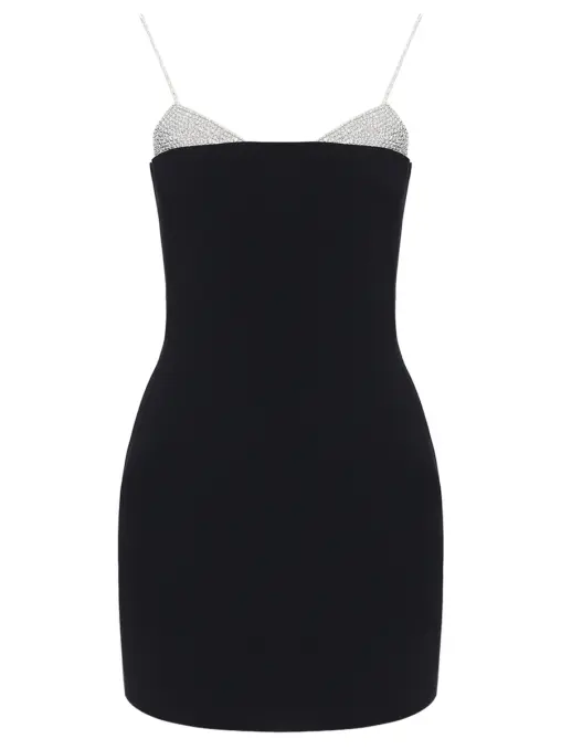 Платье со стразами DAVID KOMA