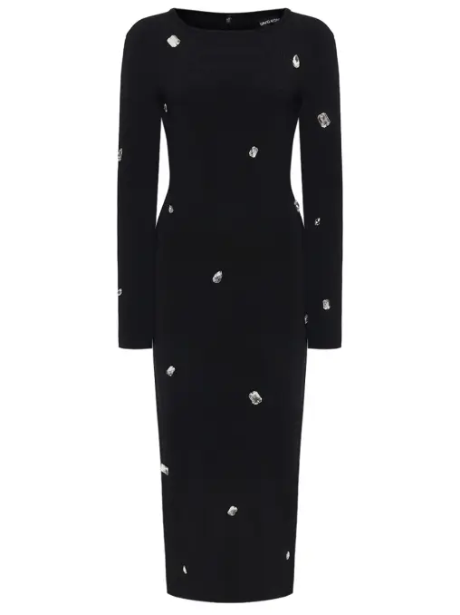 Платье с кристаллами DAVID KOMA