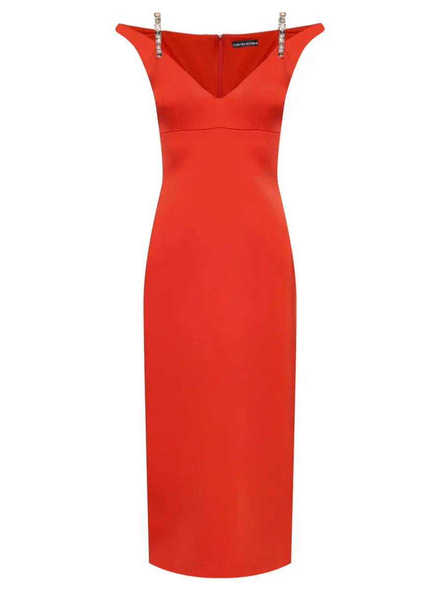 Платье однотонное