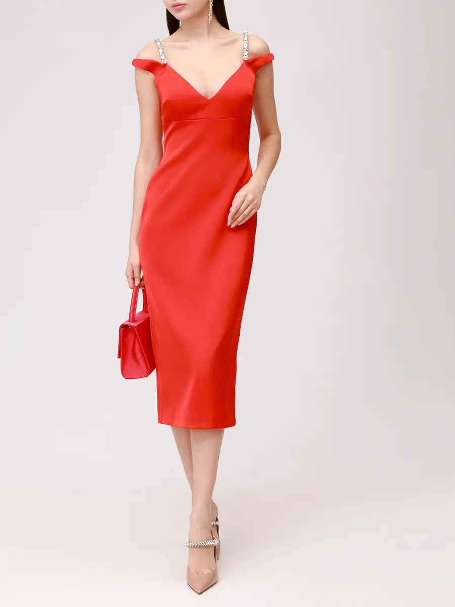 Платье однотонное