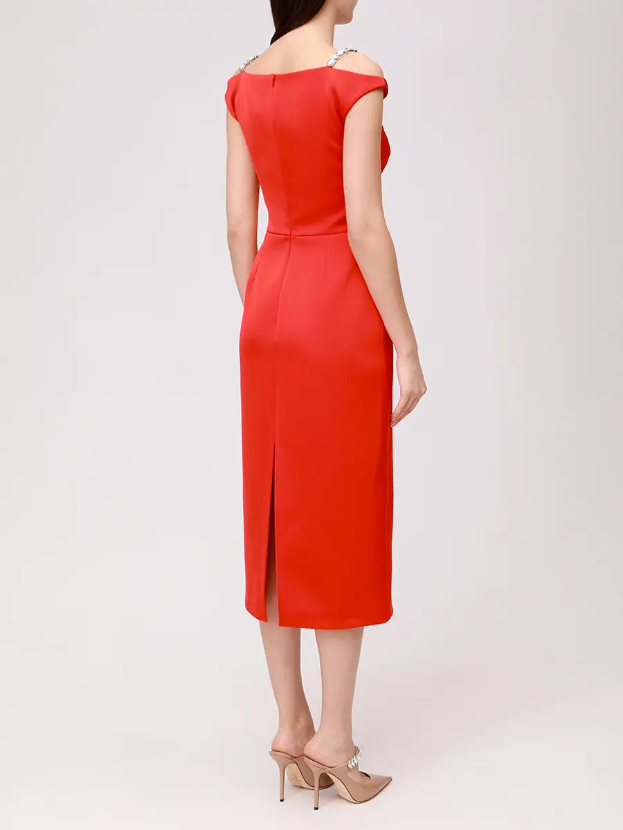 Платье однотонное