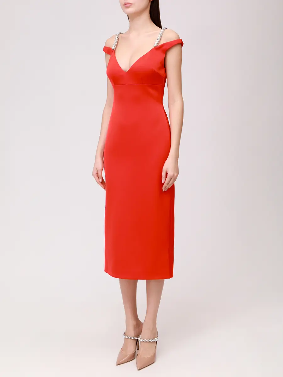 Платье однотонное