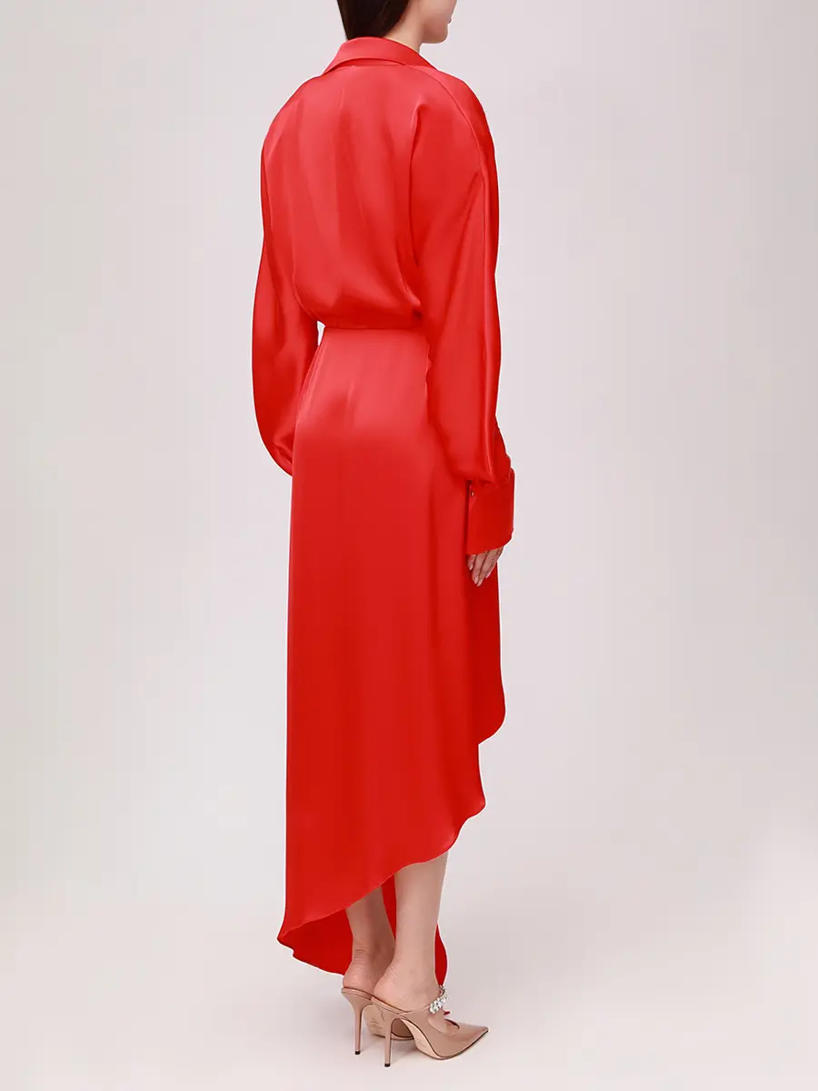 Платье однотонное