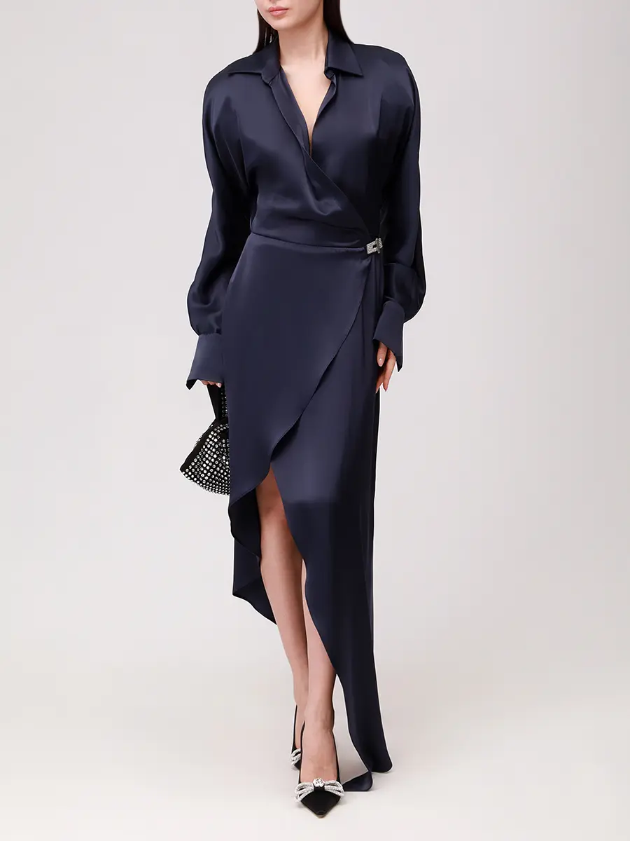 Платье однотонное