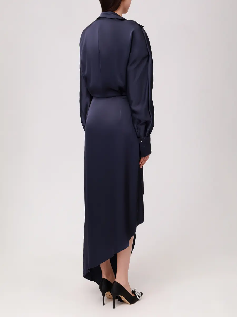 Платье однотонное