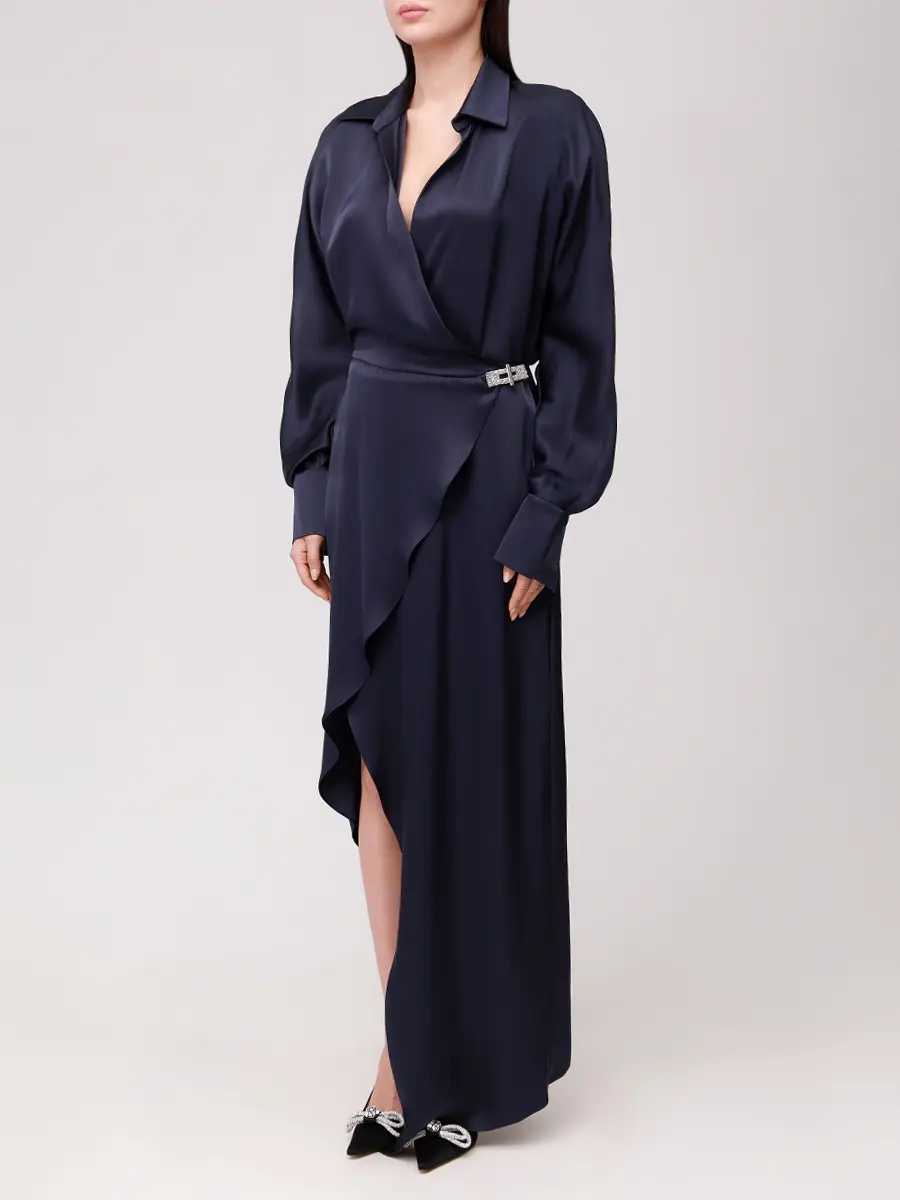 Платье однотонное