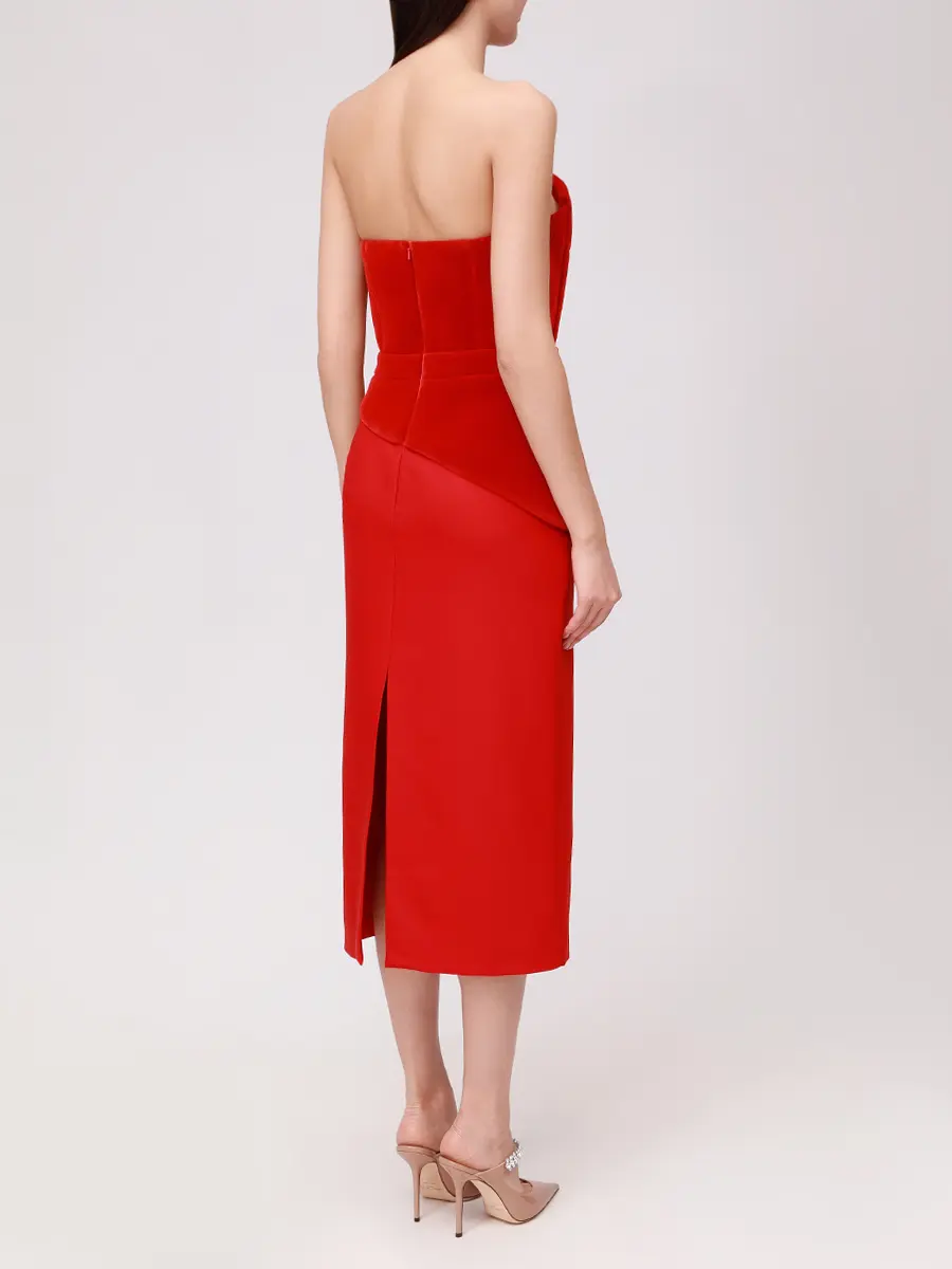 Платье однотонное