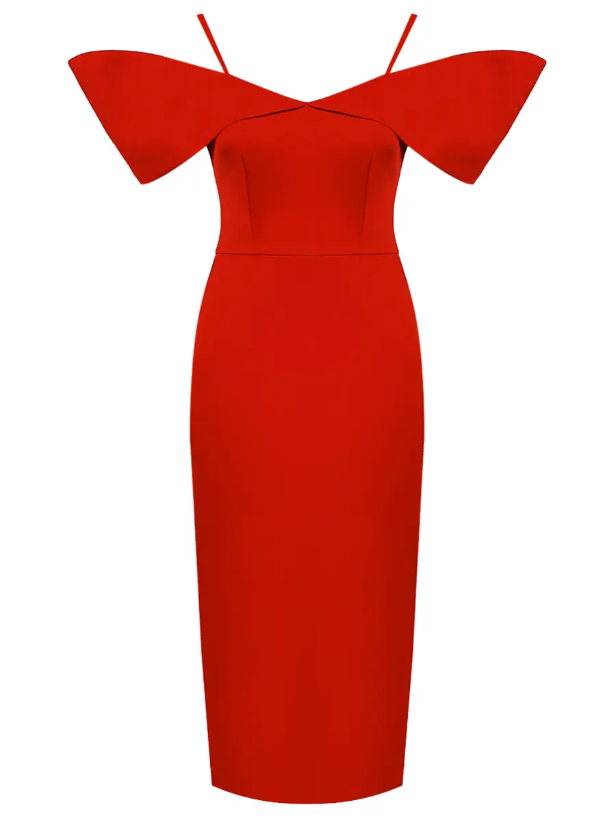 Платье однотонное